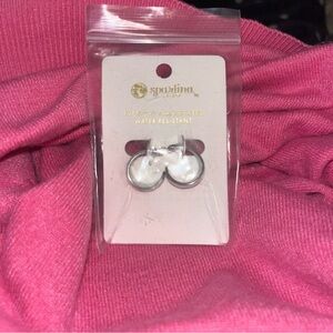 Spartina 449 Silver Hoop Earrings